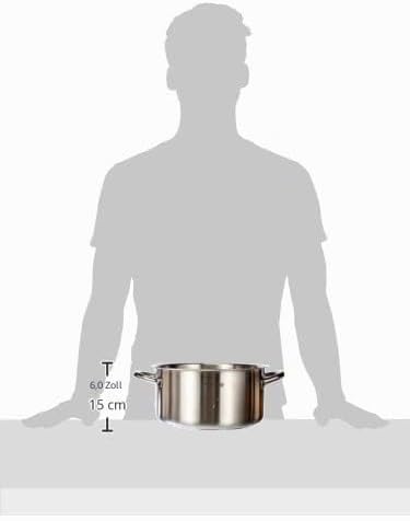 DE BUYER - Kochtopf ohne Deckel aus Edelstahl – 24 cm – ohne PFAS, Edelstahl 18/10 in Profiqualität,