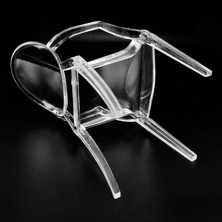 Puppenhaus Ghost Chair Miniatur 1/6 Massstab Club Akzent Stuhl Acryl Figur Mini Klar Lounge Sitz Mod