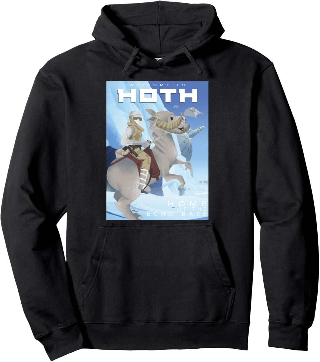 Star Wars Welcome To Hoth Home Of Echo Base Geometric Poster Pullover Hoodie