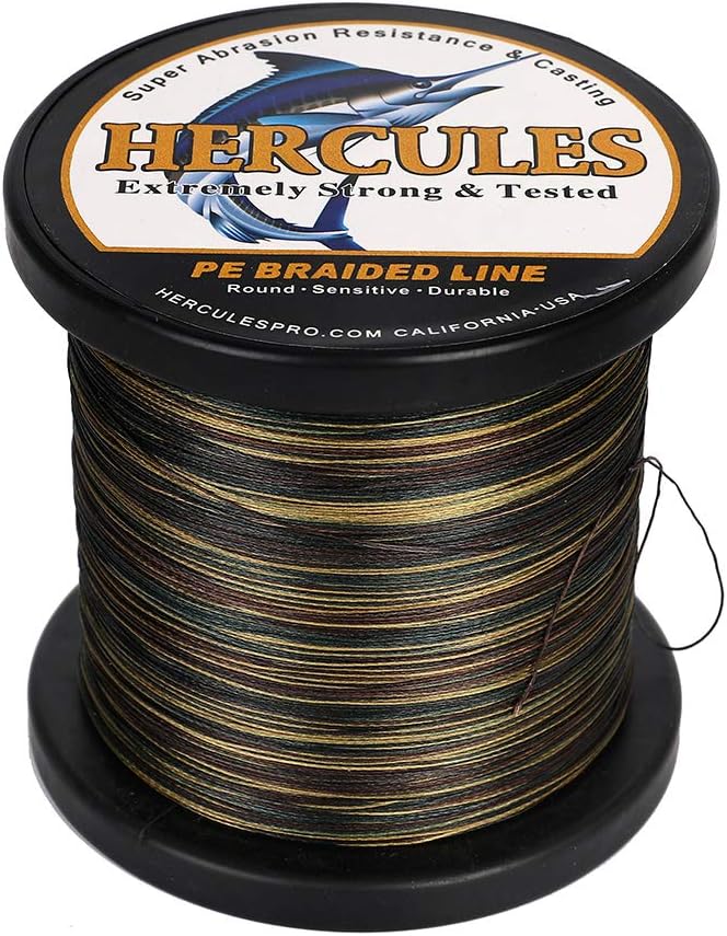 HERCULES Super Cast 100m - 2000m Yards Geflochtene Angelschnur 10lb - 300lb Test für Salzwasser Süss
