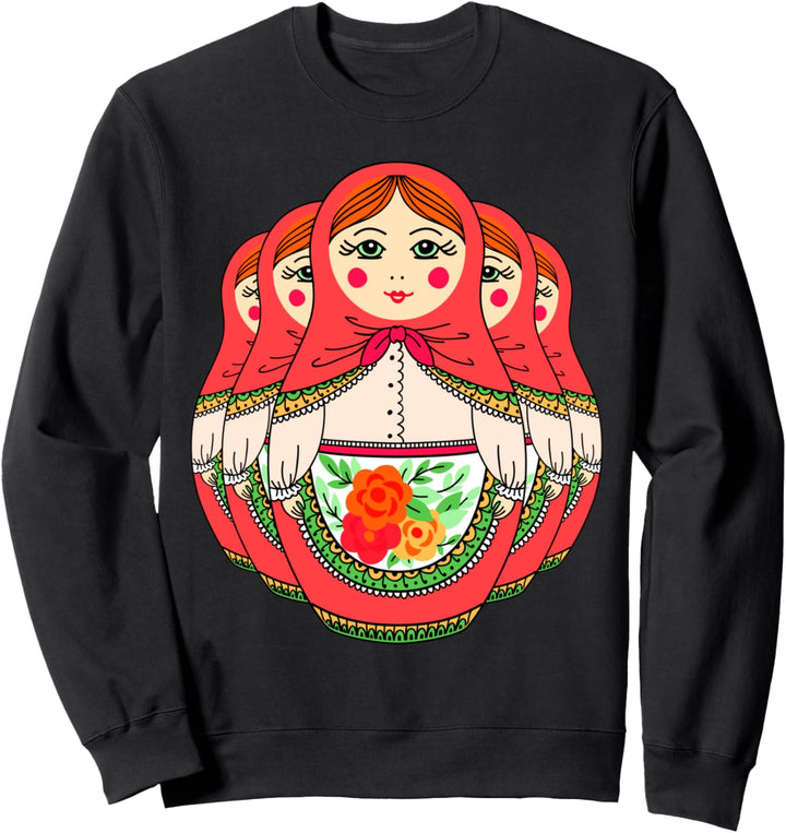 Matroschka Matroshka Russische Puppe Spielzeug Kunst Sweatshirt