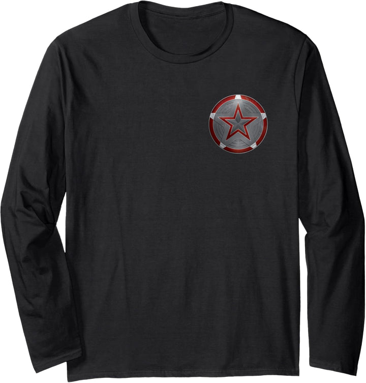 Marvel Black Widow Red Guardian Shield Langarmshirt