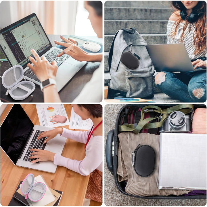 co2CREA Case Harte Reiseschutzhülle Etui Tasche für Logitech Pebble Mouse 2 M350s /M350 Pebble/Logit