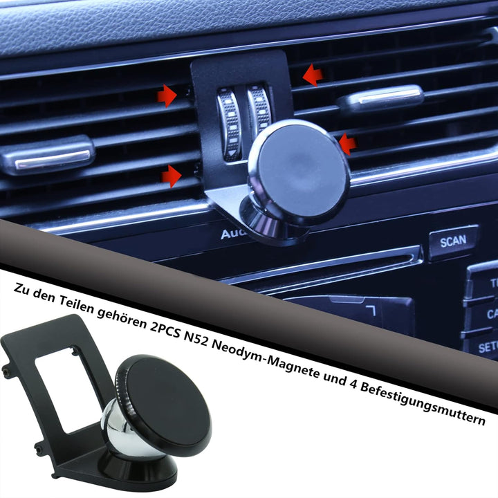 Magnet Handyhalterung kompatibel mit Audi Q5 8R und SQ5 geeignet für Smartphone und GPS mit Auto Han