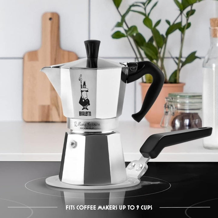 Bialetti Moka Induktionskochteller Adapter für die Verwendung von Kaffeekannen und Kochgeschirr auf