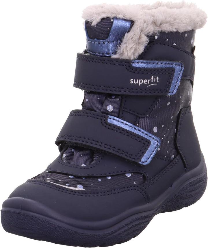 Superfit Mädchen Crystal Schneestiefel 25 EU Blau Hellgrau 8000, 25 EU Blau Hellgrau 8000