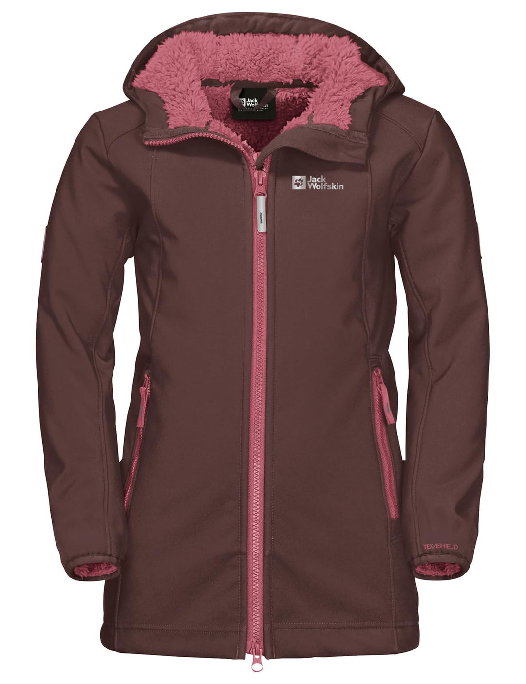 Jack Wolfskin Unisex Kinder Kissekat Coat Girls Winddichter Kinder Softshellmantel 92 boysenberry, 9