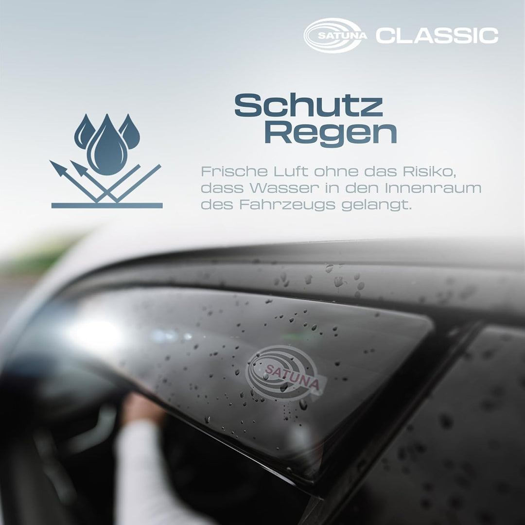 M MOTOS Windabweiser Regenabweiser für Volkswagen Passat B5 1996-2005 Ästhetisches Design, Langlebig