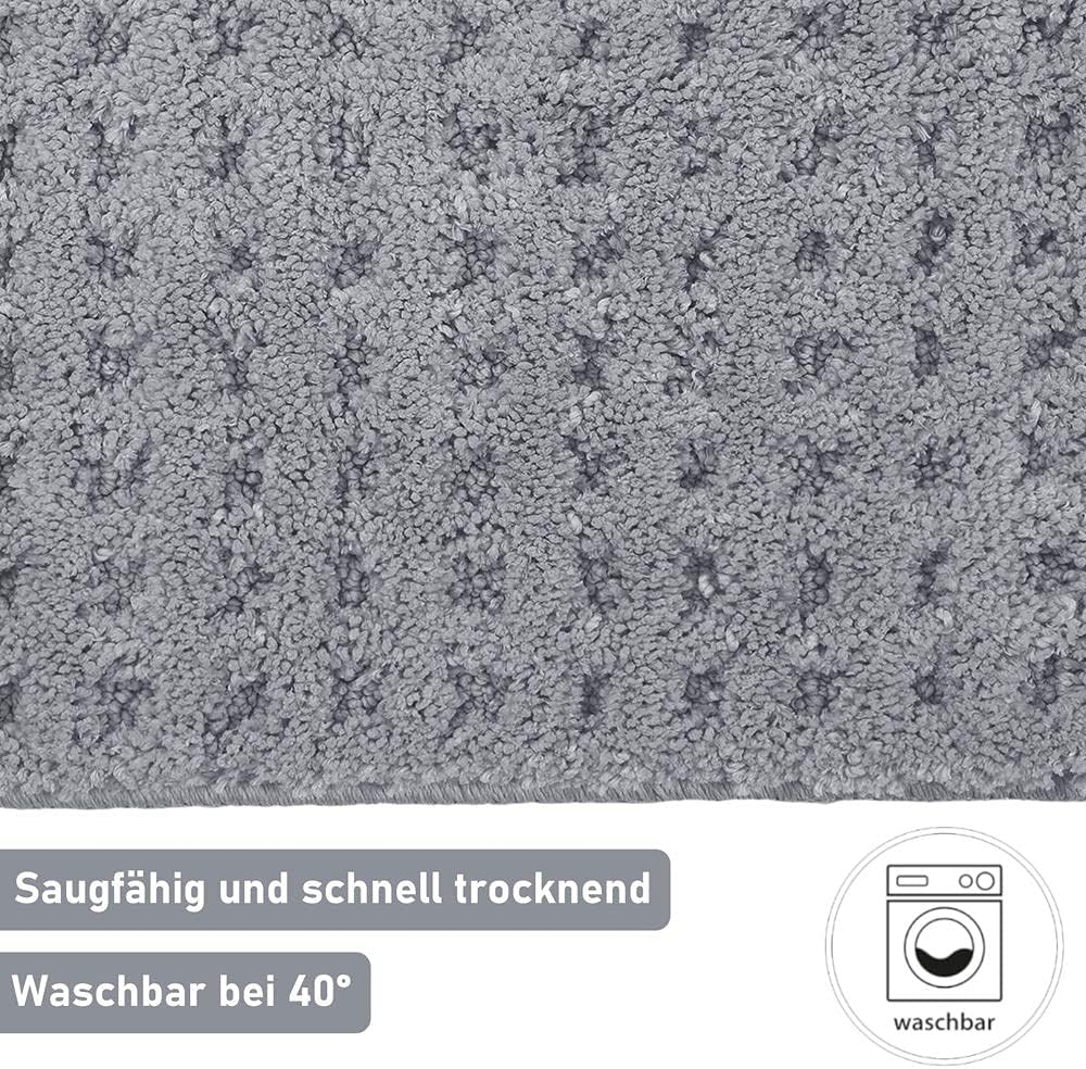 PANA Flauschiger Badvorleger in versch. Farben und Grössen • Badteppich aus weichen Mikrofasern • ru