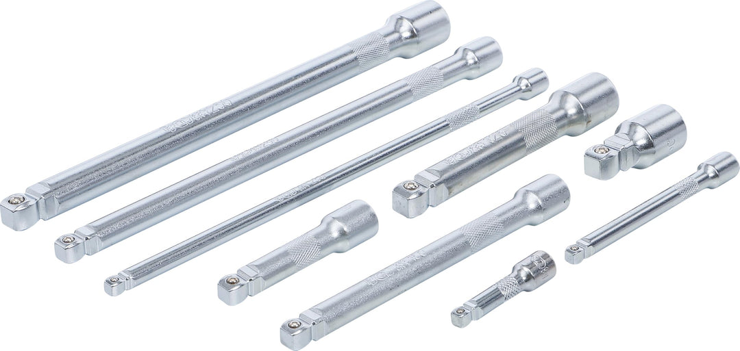 BGS 2253 | Kippverlängerungs-Satz | 6,3 mm (1/4"), 10 mm (3/8"), 12,5 mm (1/2") | 9-tlg. 25 x 7.5 x
