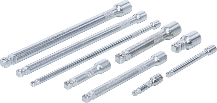 BGS 2253 | Kippverlängerungs-Satz | 6,3 mm (1/4"), 10 mm (3/8"), 12,5 mm (1/2") | 9-tlg. 25 x 7.5 x