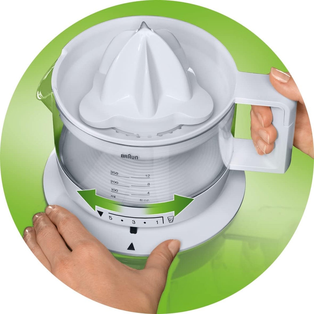 Braun Household Multiquick 3 MPZ9 Citrus Juicer Saftpresse (20 W, 1,4 Kg) weiss Single, Single