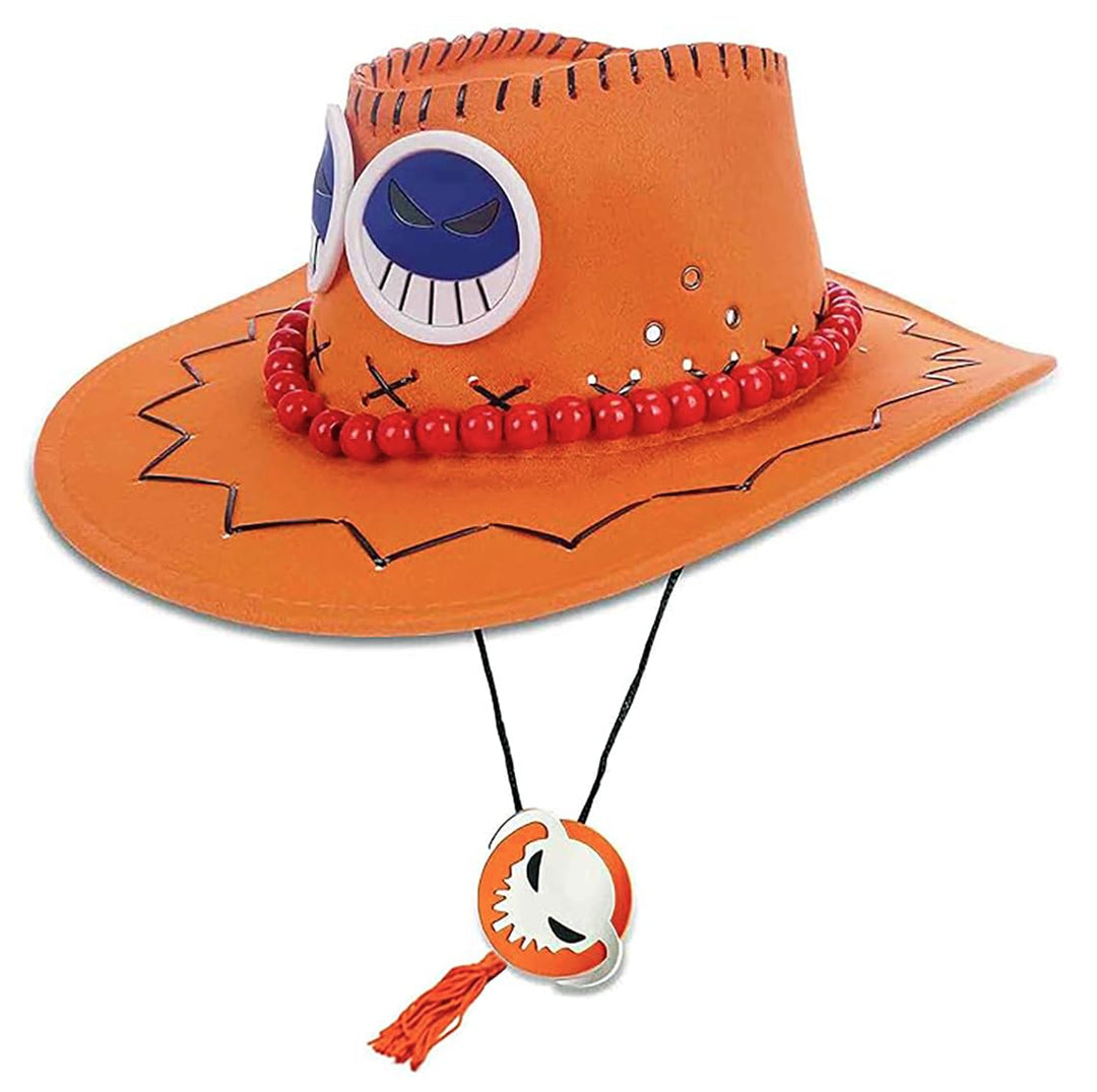 Feuerfaust Puma D. Ace Hut mit Perlenschnur & Smilies für One Piece Fans