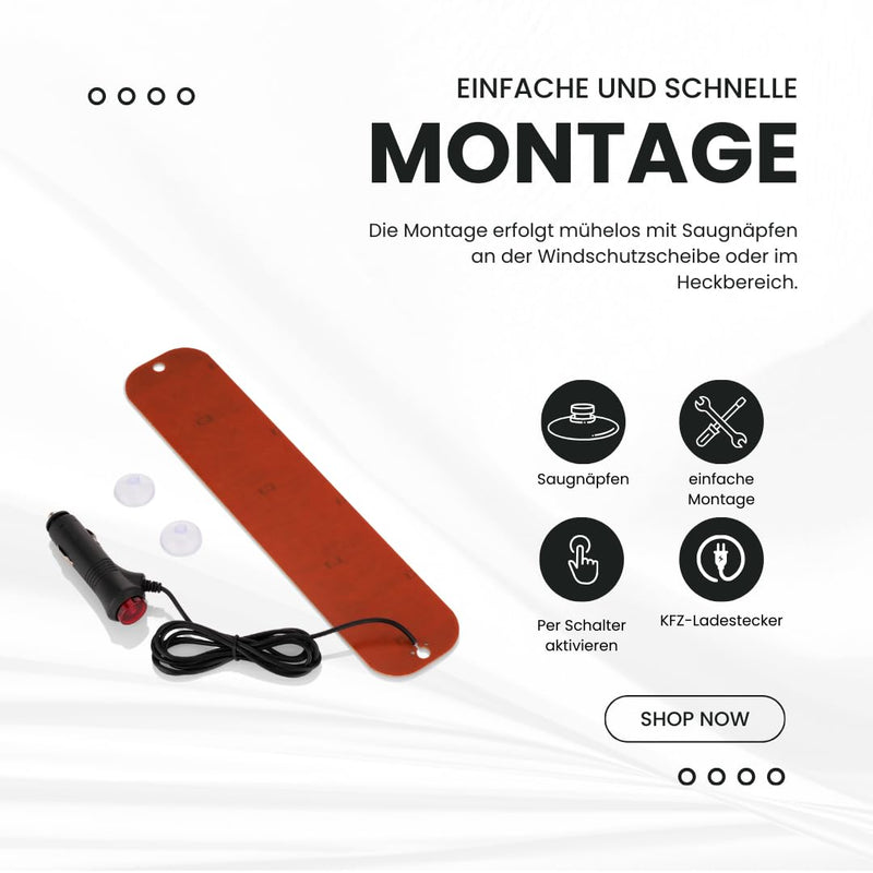 LED Frontwarnsystem SLIM (NOTFALL) | Einsatzschild | Dachaufsetzer-Ersatz | LED Einsatzschild mit Sa