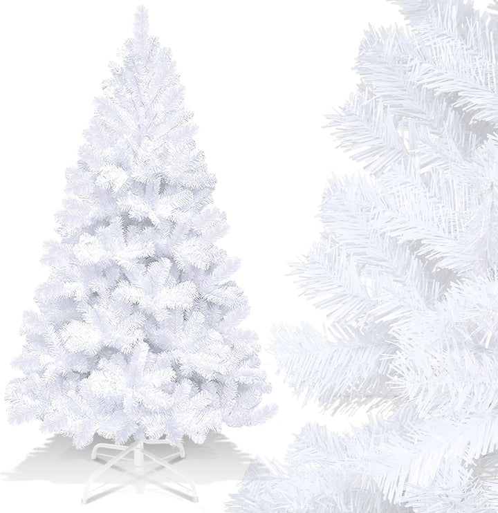 Gimisgu Weihnachtsbaum künstlich, 180cm mit 600 Spitzen PVC Schwer Entflammbar, Schnellaufbau Klapps