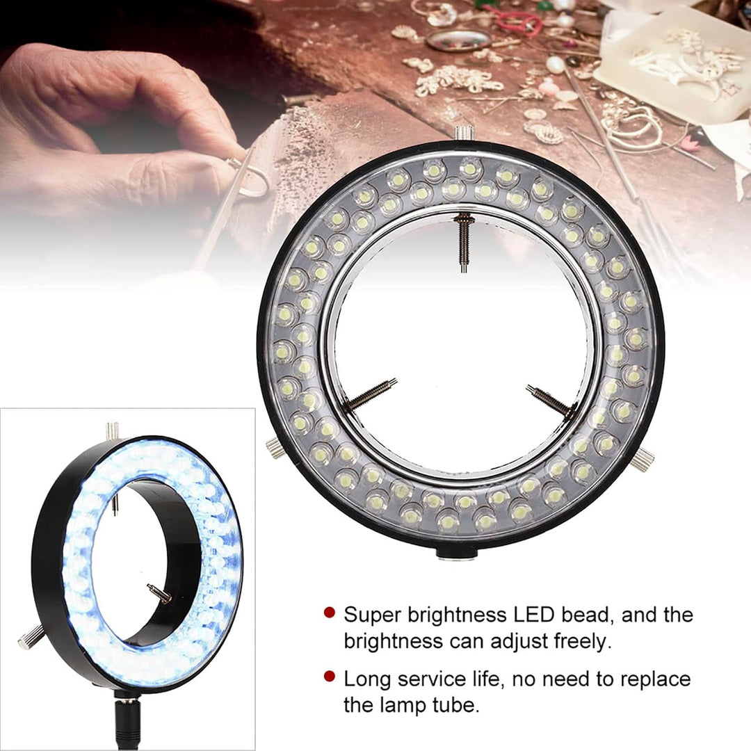Ringlicht-Stereomikroskop-Lampe LED-Mikroskop-Lampenquelle Illuminator für Schmuckreparatur, für Lab