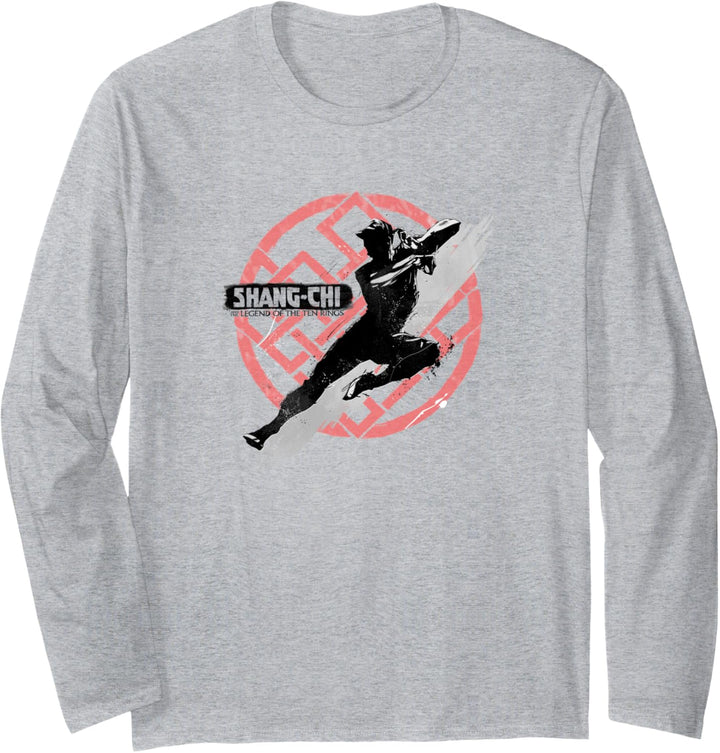 Marvel Shang-Chi Action Silhouette Langarmshirt