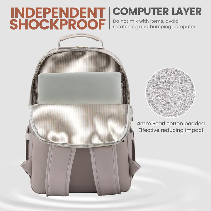 LOVEVOOK Rucksack Damen, Gross 15,6 Zoll Laptoptasche Rucksäcke Wasserdicht Daypacks mit USB Ladeans