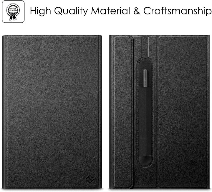 Fintie Tastatur Hülle (Französisch AZERTY) für Samsung Galaxy Tab S6 Lite 10.4 Tablet-PC, Schwarz