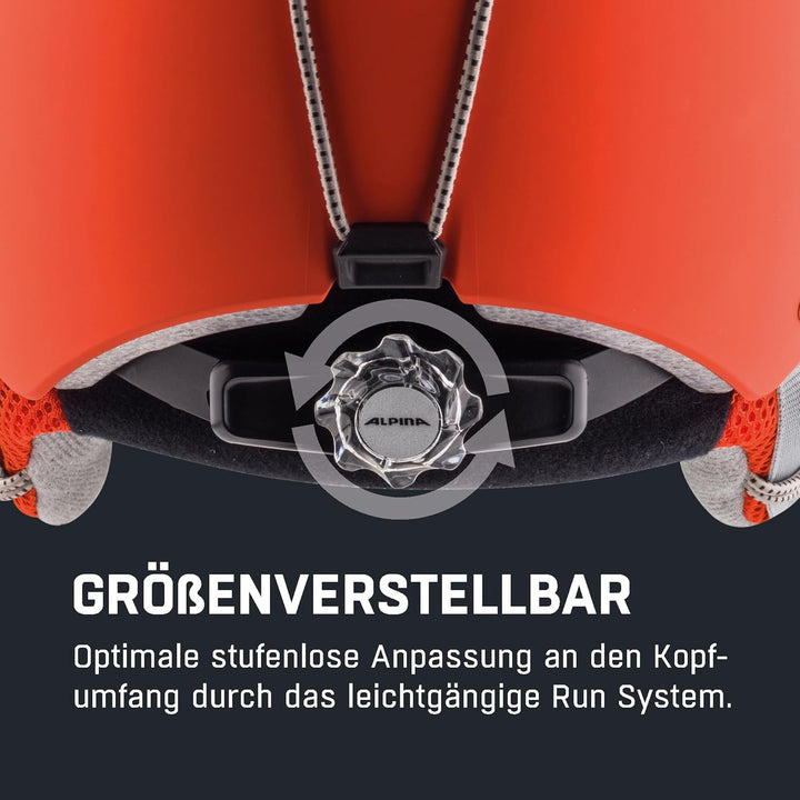 ALPINA ZUPO - Sicherer, Stossabsorbierender, Belüfteter & Schlagfester Skihelm Für Kinder pumpkin-or