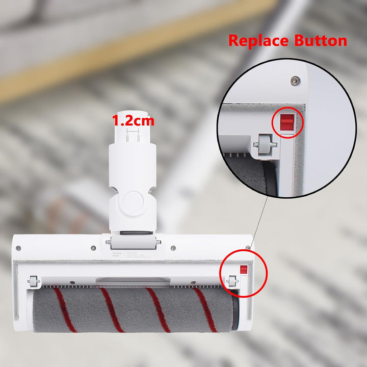 Weiche Bürstenrolle Kompatibel mit Dreame V9 V9B, V9P, V10, T10, XR Staubsauger Bodenbürsten Zubehör