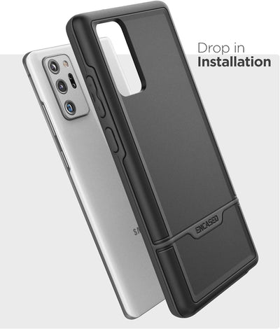 Encased Rebel Hülle für iPhone 13 Pro Max– Schutzhülle Handyhülle Stossfest Case (schwarz), schwarz