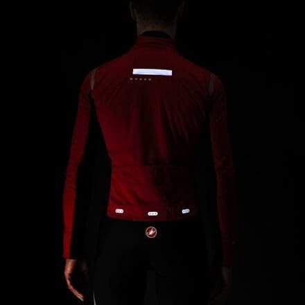 Castelli Herren Alpha Ros 2 Light Jacket Sportjacke M RED/SILVER REFLEX-DARK GRAY, M RED/SILVER REFL