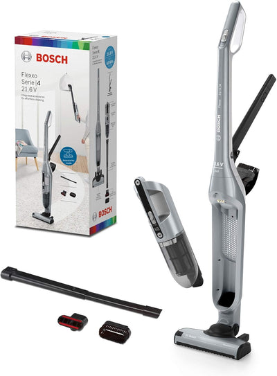 Bosch Akku-Staubsauger Flexxo 2in1 Serie 4 BCH3P210, kabelloser Handstaubsauger, beutellos, hohe Sau