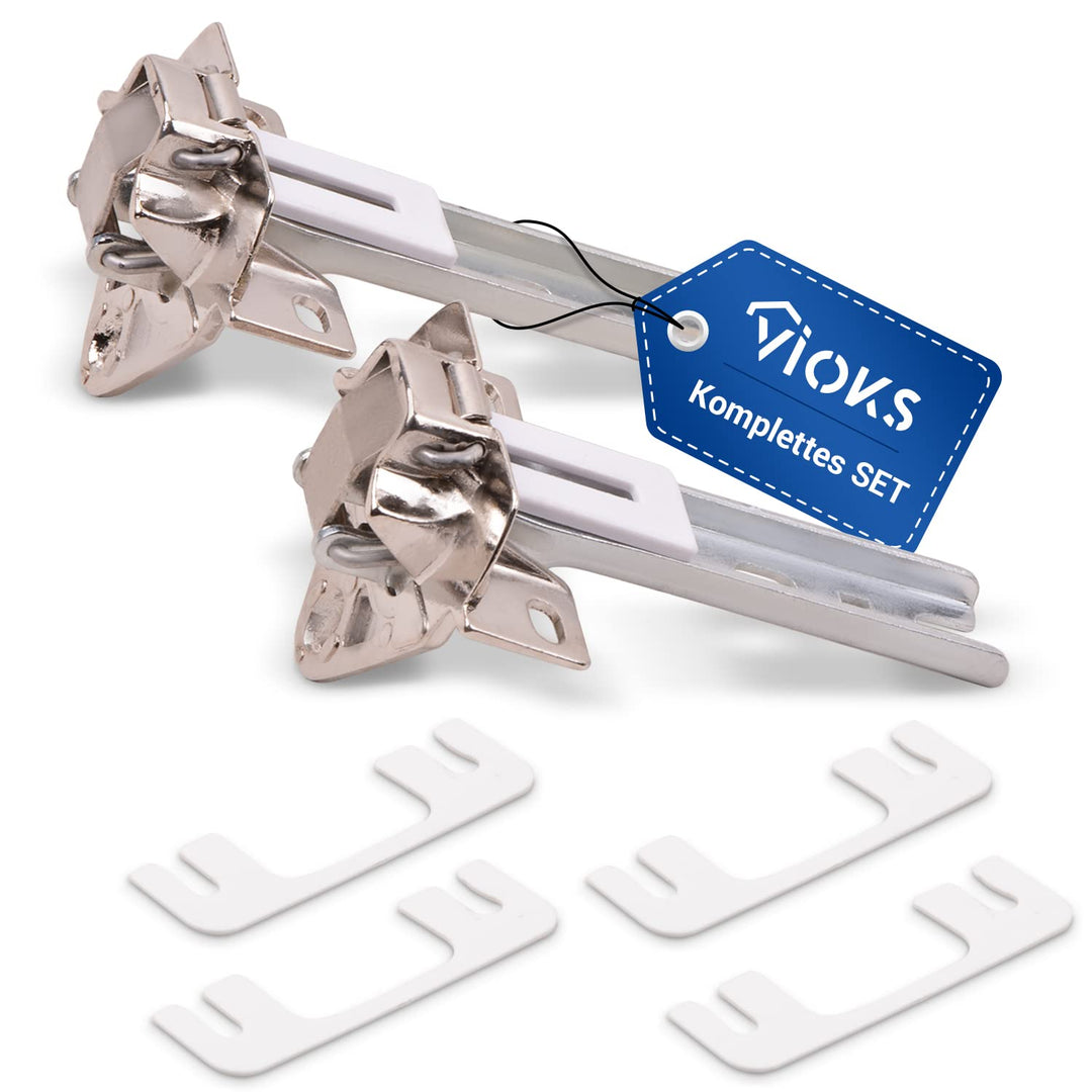 VIOKS Kühlschrank Scharnier 2x Set Ersatz für Bosch Siemens 268698/00268698 - Tür Montage Set passen