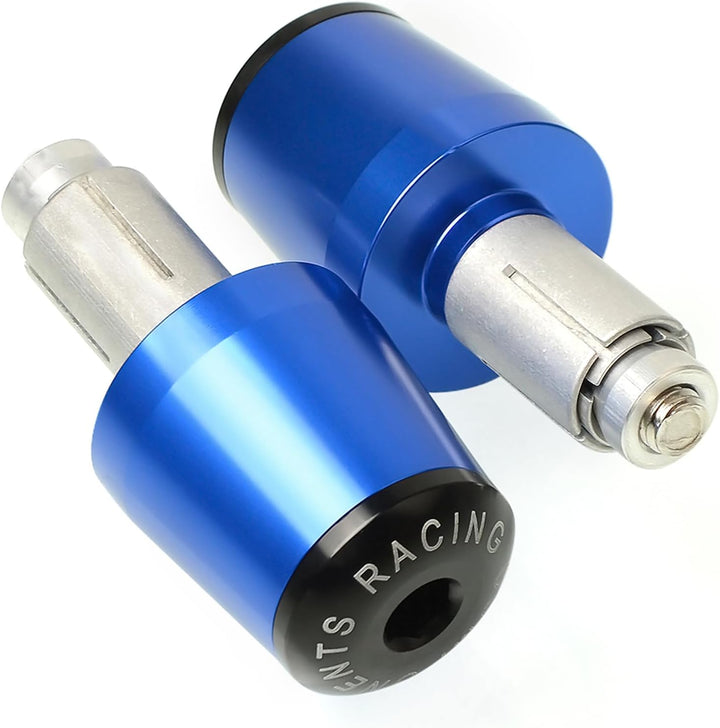 MZ-STORE 2pcs 7/8" 22mm Motorrad Lenkerenden Getriebe Balanced Plug Slider Lenker Endkappe Griffe Al