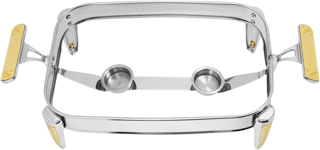 2.32L Chafing Dish Speisewärmer Dishes Wärmebehälter für Haushalt | 40 * 20 * 12cm | EIN Fach/Zwei F