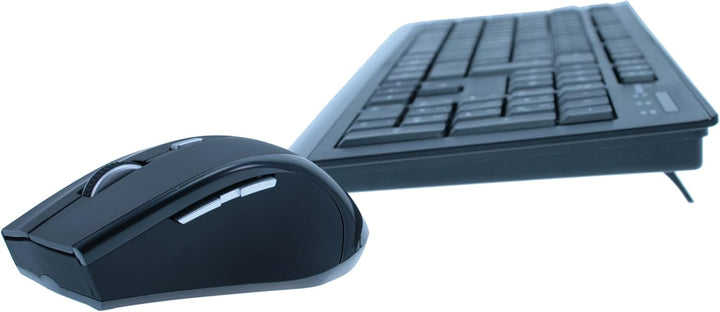 MediaRange kabelloses Funk-Tastatur und 5 Tasten Funk-Maus Set, QWERTY (englisch/UK) Layout, PC Tast