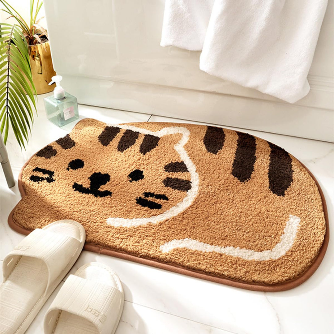 Ankah Dusche, Badewanne, Badematte, Badezimmerteppich, rutschfest, saugfähig, weiche Matte für Badez