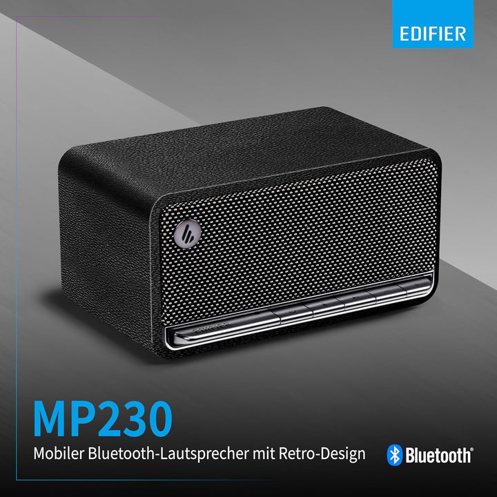 Edifier MP230 - Tragbarer Bluetooth-Lautsprecher im Retro-Design, kabellos. Wiedergabe über Bluetoot