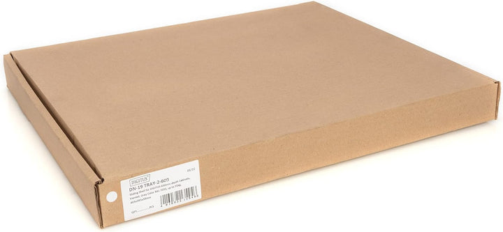 DIGITUS Ausziehbarer Fachboden - 19-Zoll - 1HE - Befestigung Vorne & Hinten - Traglast 25 kg - Für N