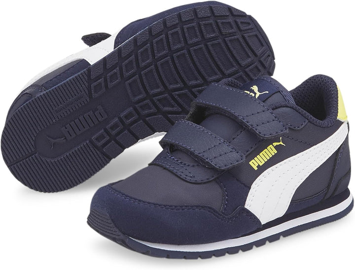 PUMA Unisex Baby St Runner V3 Nl V Inf Sneaker, 22 EU Peacoat Lemon Sherbert