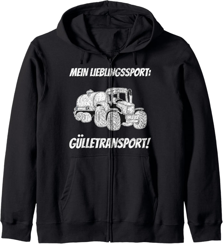Mein Lieblingssport: Gülletransport Bauer Landwirt Kapuzenjacke