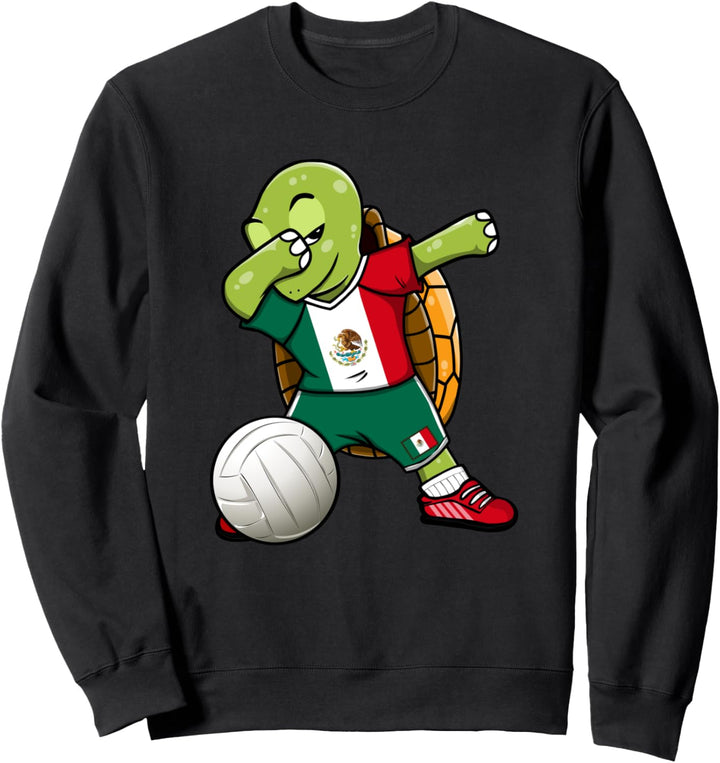 Mexikanische Flagge für Volleyball-Fans, Motiv: Schildkröte Sweatshirt