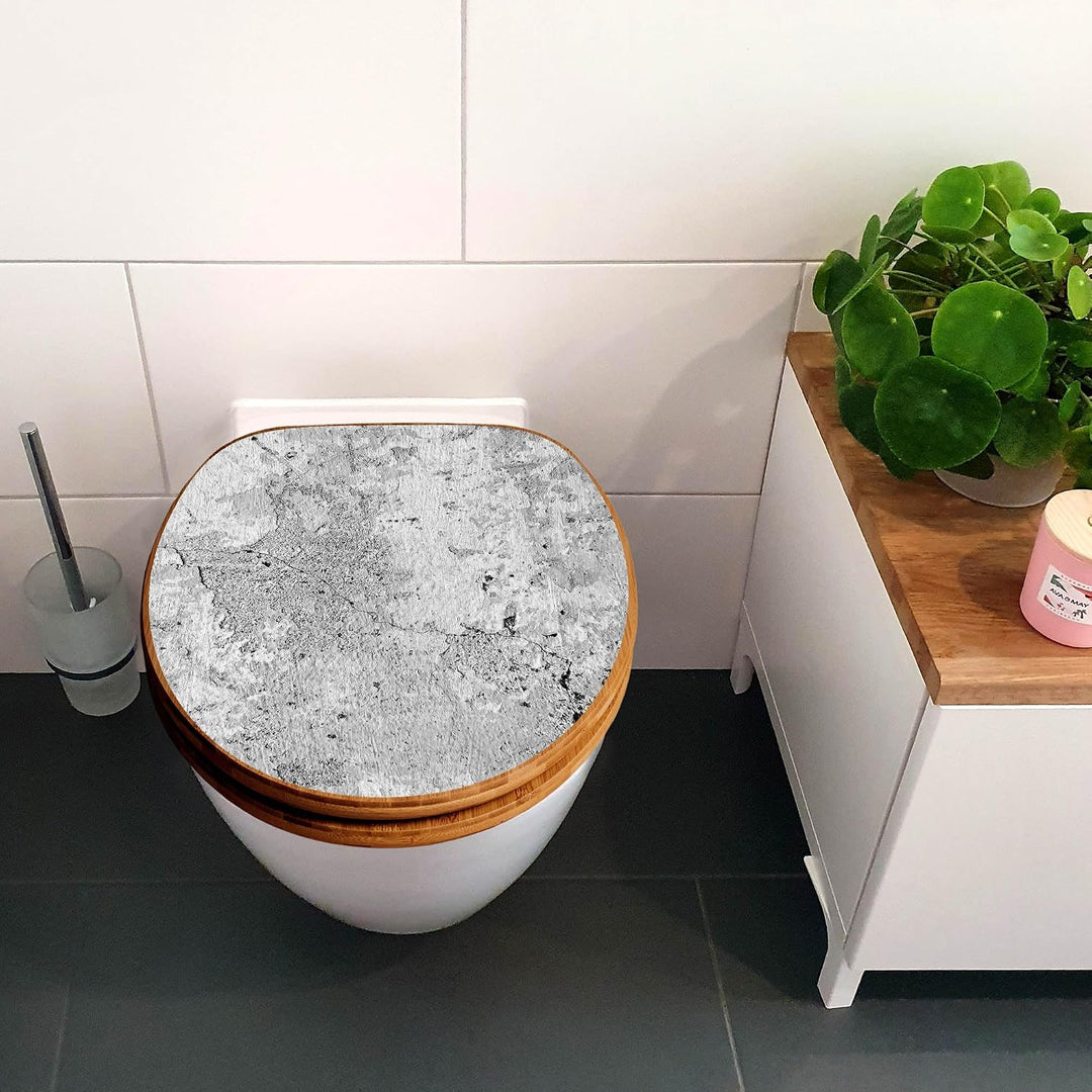 banjado Design WC Sitz Bambus Absenkautomatik 45,8x37,5cm - Toilettendeckel mit Absenkautomatik Holz