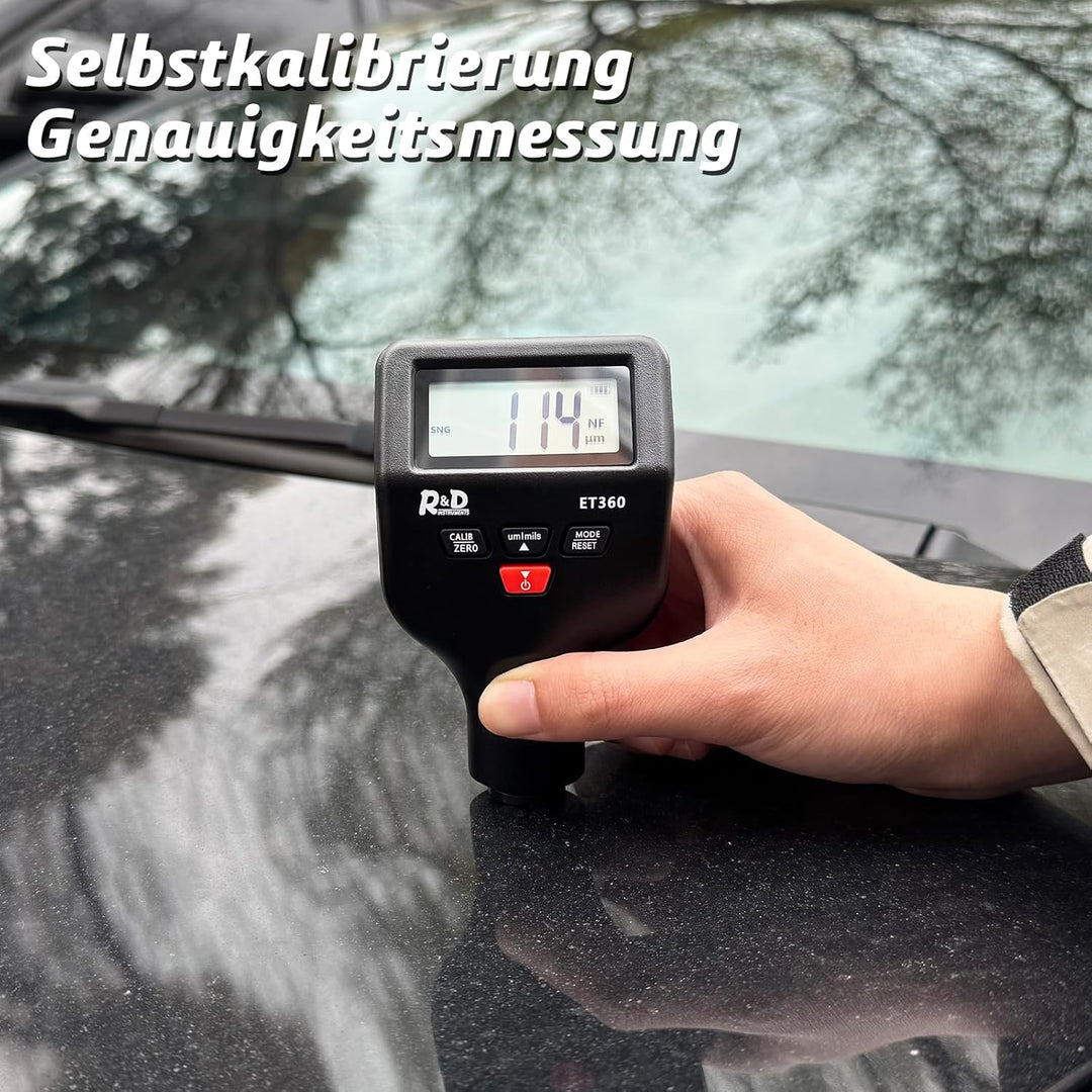 Lackmessgerät Auto RDINSCOS Schichtdickenmessgerät Autolack Lackdickenmessgerät für Auto Car Karosse
