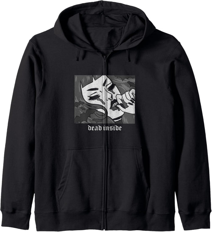 Goth Punk Dead Inside Occult Grunge Witch Pop Art Egirl Kapuzenjacke