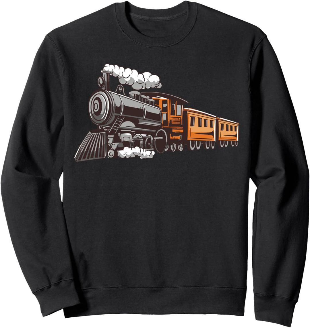 Kids Dampflokomotive I Kinder Zug I Eisenbahn Dampflok Sweatshirt