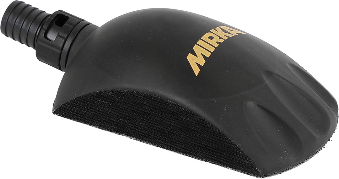 Mirka Roundy Handschleifblock mit Klett und Absaugung/Schleifklotz für Ø 150mm Klett Schleifscheiben
