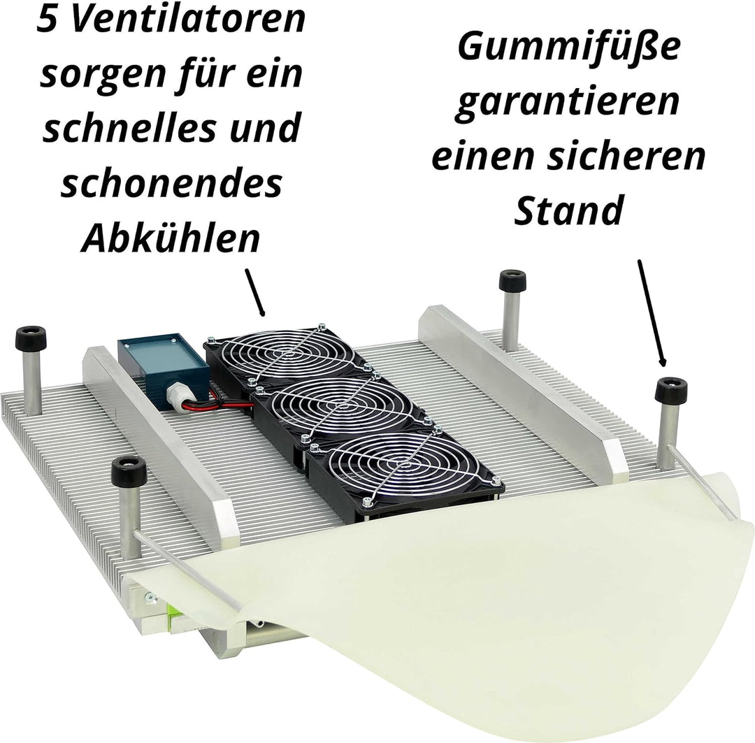 Tolegano Mittelwandpresse mit Zellmass 5,4 mm. Ihre Mittelwand ist individuell zuschneidbar. Eigener
