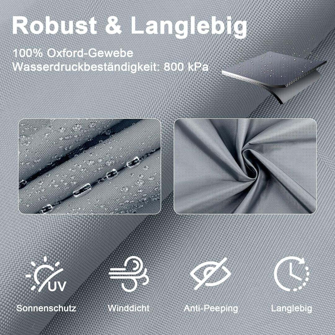 SUNNY GUARD Sonnensegel Wasserdicht 4x4x4m Dreieckig Sonnenschutz Wetterschutz Segel Baldachin UV Sc
