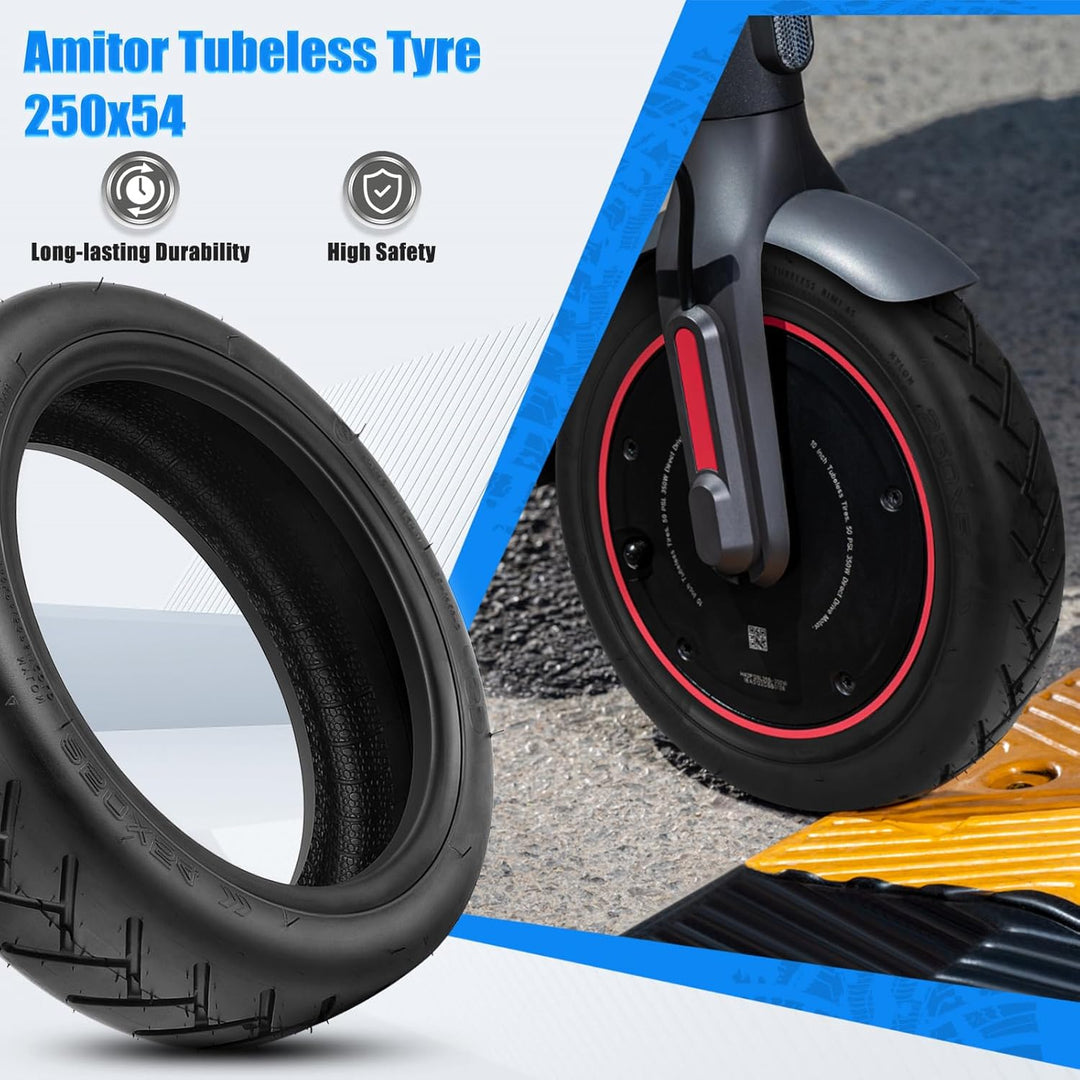250x54 Tubeless Reifen für Xiaomi 4 E-Scooter, Pannensicherheit & Gewichtsreduzierung, E Scooter Vak