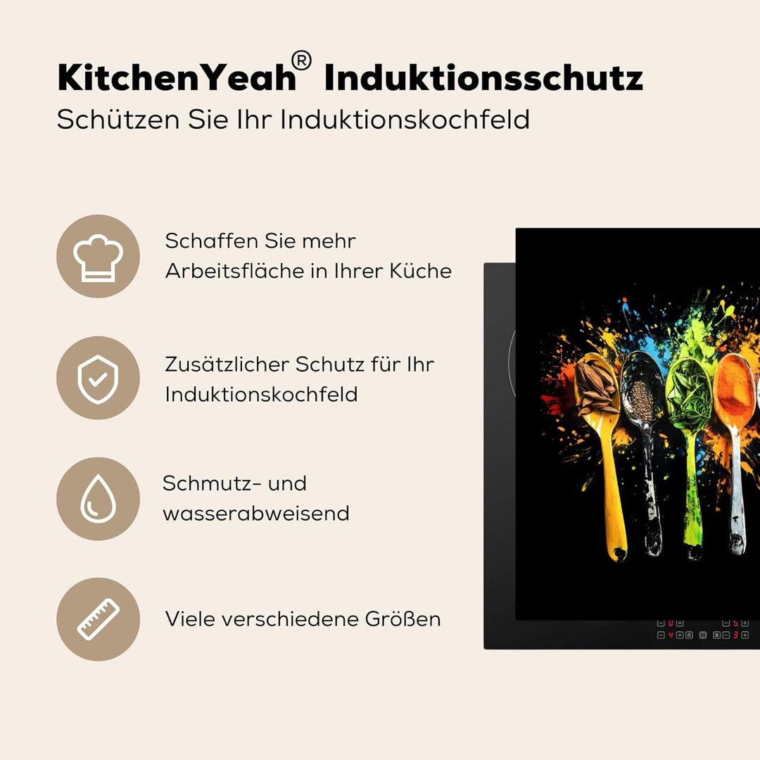 Herdabdeckplatte 70x52 cm Einteilig Herdabdeckung Abdeckplatte für Ceranfeld Abdeckung Induktionskoc