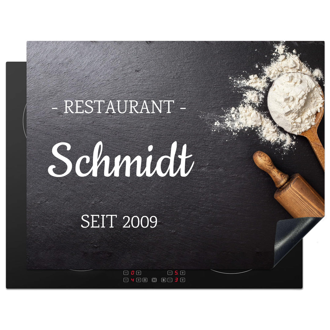 KitchenYeah© Herdabdeckplatte Personalisiert Einteilig Küche Abdeckplatte für Ceranfeld Abdeckung In