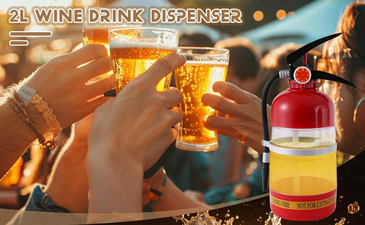 2L Wine Trinken Dispenser Feuer LöScher AusgiessEr Partei Wasser FäSser GeträNke Liquor Bar ZubehöR