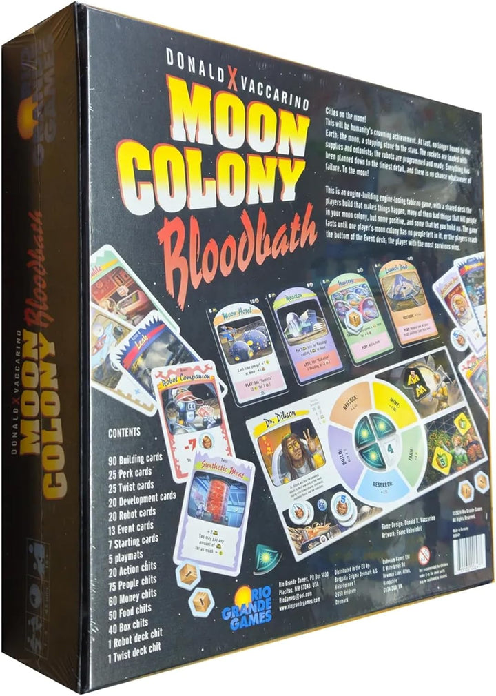 Rio Grande Games: Moon Colony Bloodbath – Strategie-Kartenspiel, Überleben im Weltraum, Motorenbau,
